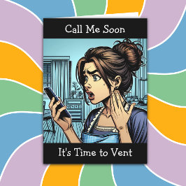 Cartão Chame-me | É hora de vestir amizade engraçada