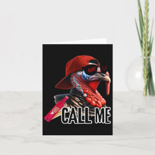 Cartão Chame-me Turquia Caçador Foco Foco Foco Foco Turco