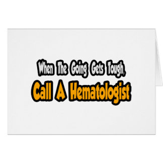 Cartão Chame um Hematologista