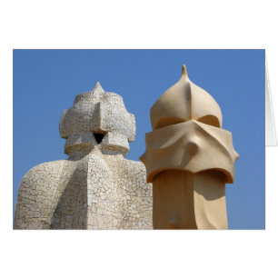 Cartão Chaminé e vão das escadas