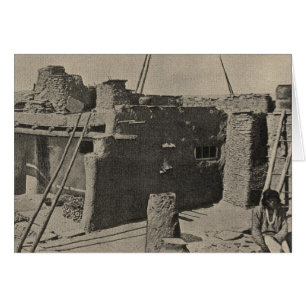 Cartão Chaminés, telhados, Zuni