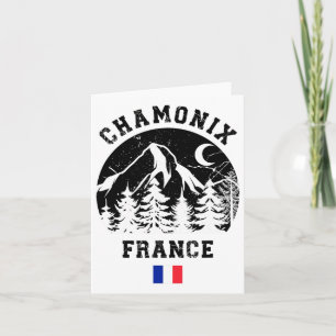 Cartão Chamonix France Alps Ski Resort Alpino Skiing Fren