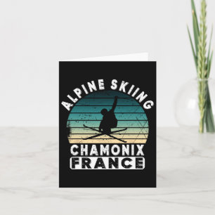 Cartão Chamonix Ski Resort França Esqui alpino francês Al