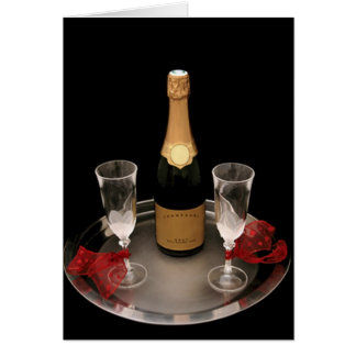 Cartão Champagne para dois
