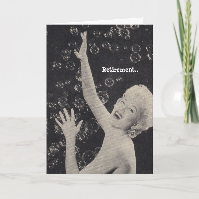 Cartão Champanhe com Retirada de Humor A dama rebentou as (Frente)