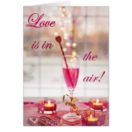Cartão Champanhe de Amor de Casamento dia de os namorados