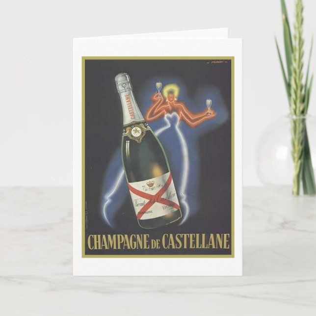 Cartão Champanhe de Castellane (Frente)