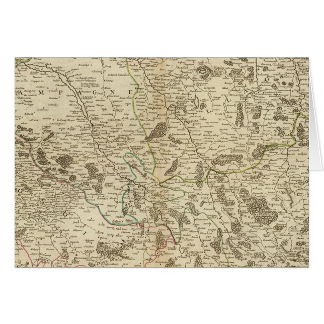 Cartão Champanhe, França (Frente Horizontal)