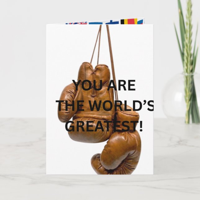 Cartão CHAMPION Celebration Card - Blank Inside (Frente)