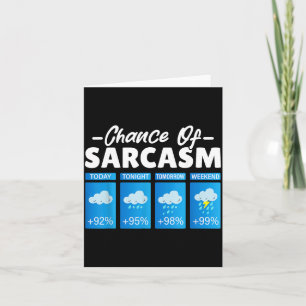 Cartão Chance Divertida De Sarcasmo Humor Homens Divertid