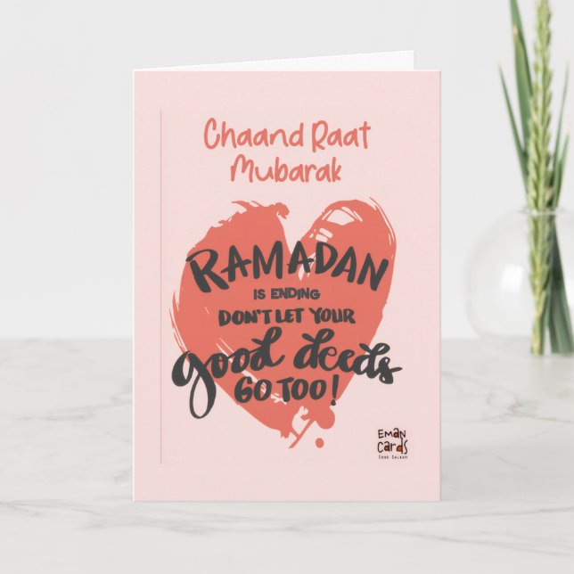 Cartão Chand Raat Mubarak - Ramadan (Frente)