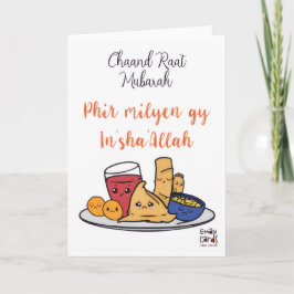 Cartão Chand Raat Mubarak - Samosa