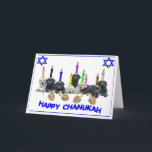 Cartão Chanukah<br><div class="desc">A design da Julie Hansen.  Adicionar seu próprio dentro de texto</div>