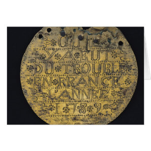 Cartão Chapa com a frase