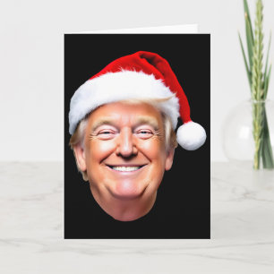 Cartão Chapéu de Papai Noel Trump Engraçado Donald Trump