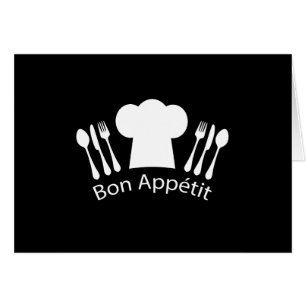 Cartão Chapéu francês dos cozinheiros chefe do