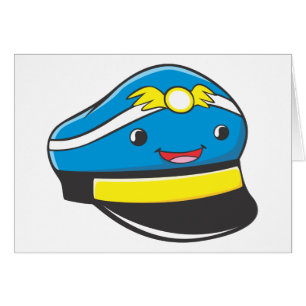 Cartão Chapéu piloto masculino