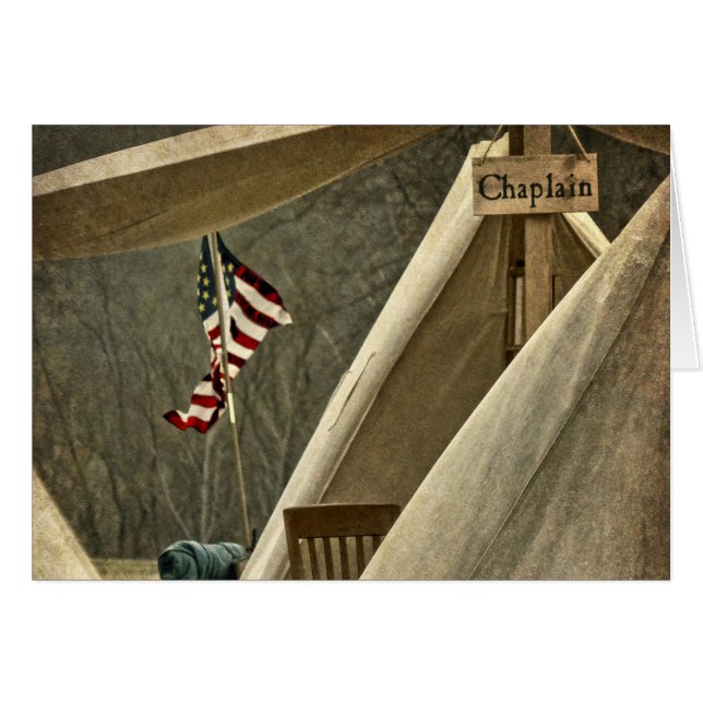 Cartão Chaplain do Exército (Frente Horizontal)