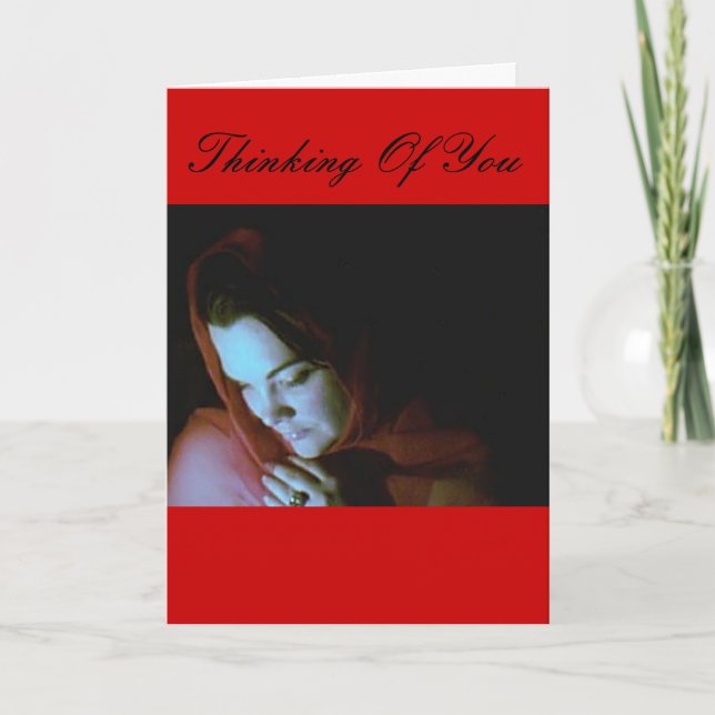 Cartão Charity Angel, pensando em você (Frente)