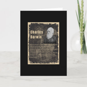 Cartão Charles Darwin -