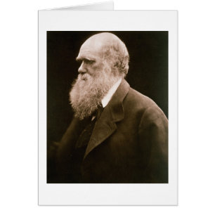 Cartão Charles Darwin (1809-82) (fotografia)