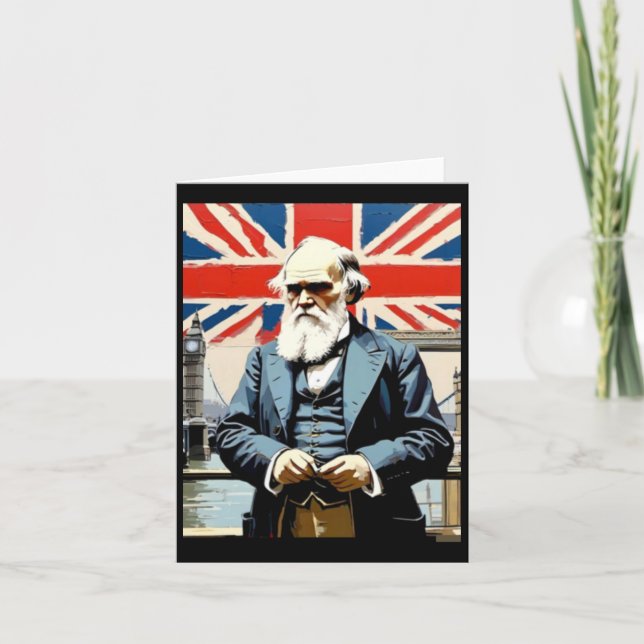 Cartão Charles Darwin 5 Sticker (Frente)