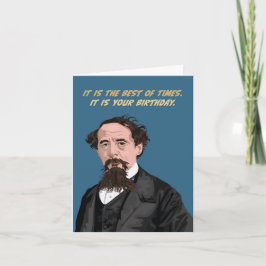 Cartão Charles Dickens Best Of Times Birthday