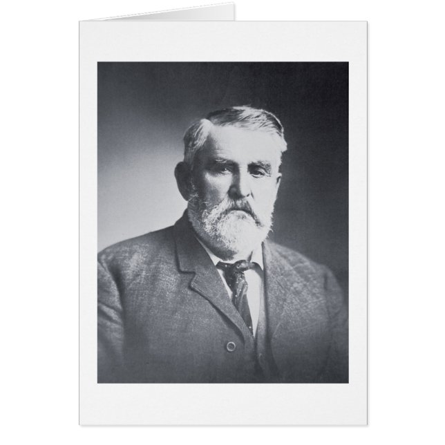 Cartão Charles Goodnight (foto b/w) (Frente)