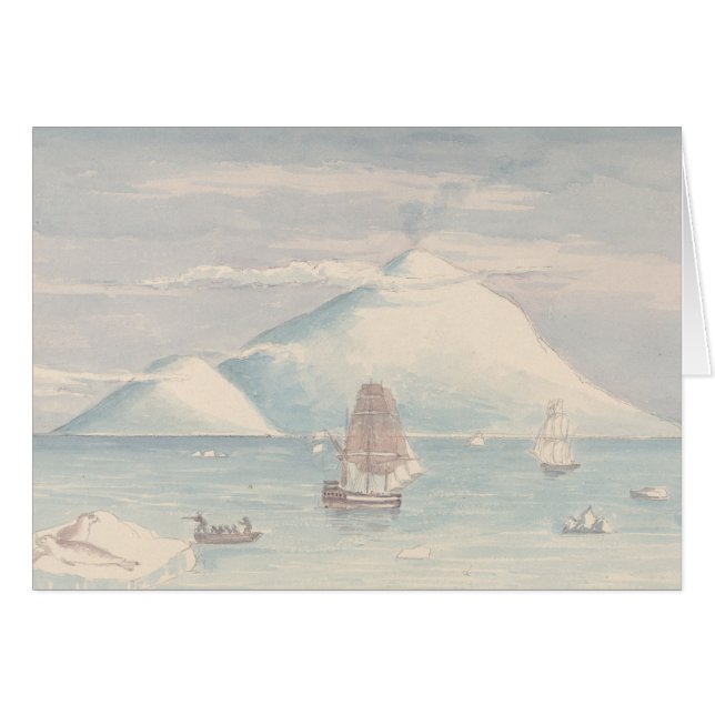 Cartão Charles Hamilton Smith - Ilha Beaufort e Monte (Frente Horizontal)