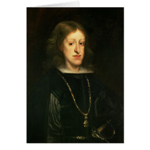 Cartão Charles II da espanha