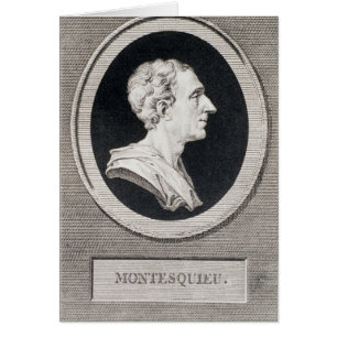 Cartão Charles Louis de Secondat, Baron de Montesquieu
