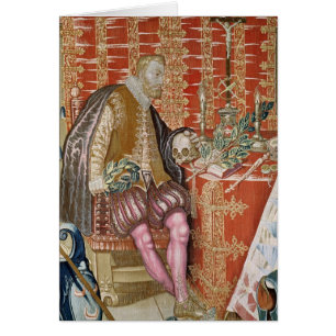 Cartão Charles V 'da tapeçaria de Charles
