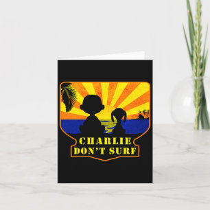 Cartão Charlie Não Surfa _ Filme Engraçado Premium