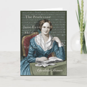 Cartão Charlotte Bronte