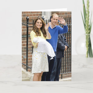 Cartão Charlotte Elizabeth Diana - British Will Kate