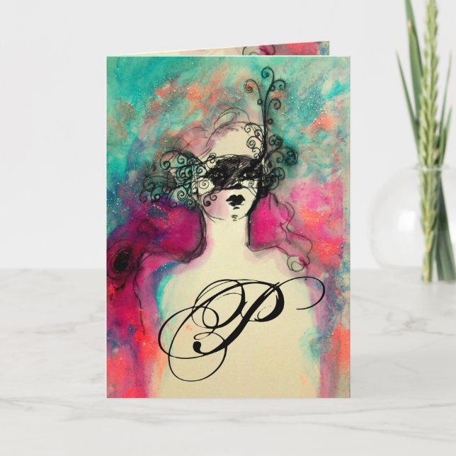 Cartão CHARM MONOGRAM / Feliz Aniversário (Frente)