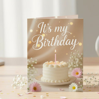 Cartão Charming Birthday Invitation Card-for all ages.