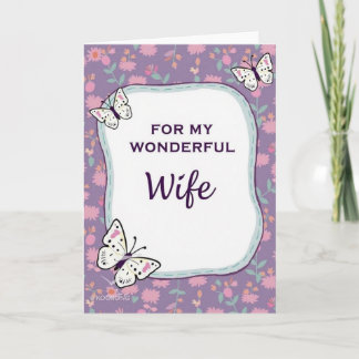 Cartão Charming Wife Mothers Day Card