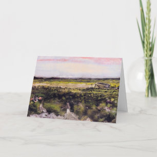 Cartão Charneca com um Carrinho de Mão por Vincent van Go