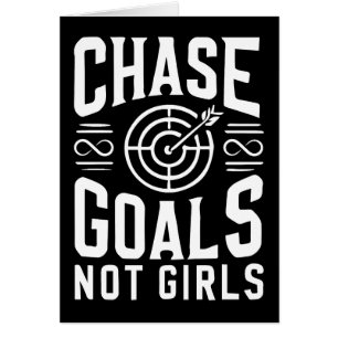 Cartão Chase Metas Não Meninas - Gym, Hustle, Sucesso