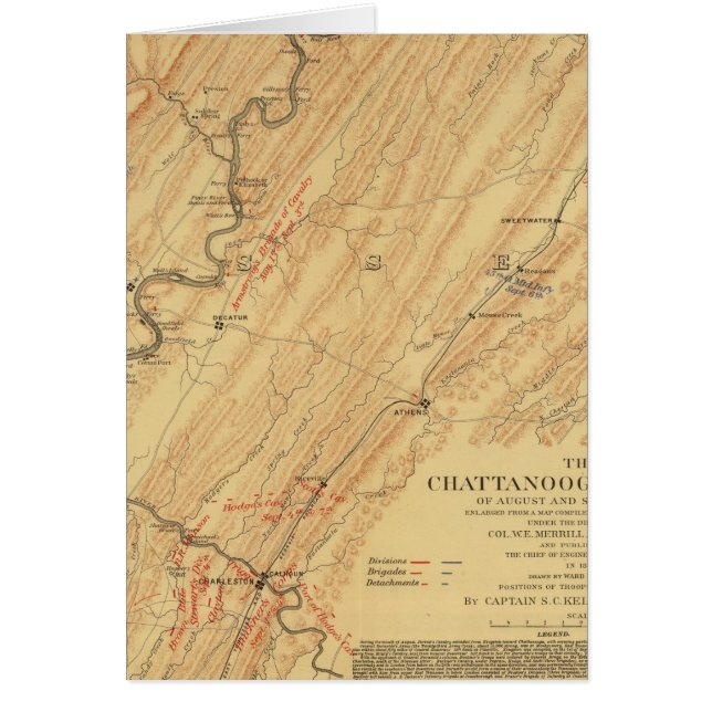 Cartão Chattanooga, Tennessee (Frente)