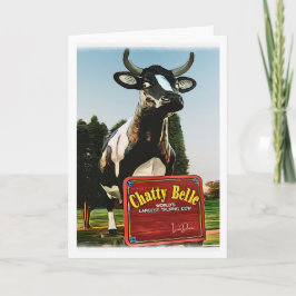 Cartão Chatty Belle - A maior vaca falante do mundo!