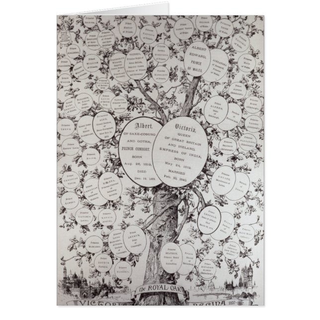 Cartão Chave à árvore genealógica (Frente)