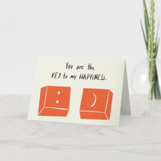 Cartão Chave da minha felicidade