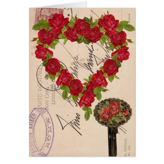 Cartão Chave rosa (Frente)