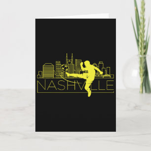 Cartão Cheek Creations Nashville Soccer City Mls , Mascul