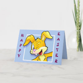 Cartão Cheeky bunny "Happy Easter" - Ostern
