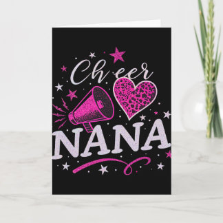 Cartão Cheer Nana For Mother's Day Cheerleader Grandma Pr