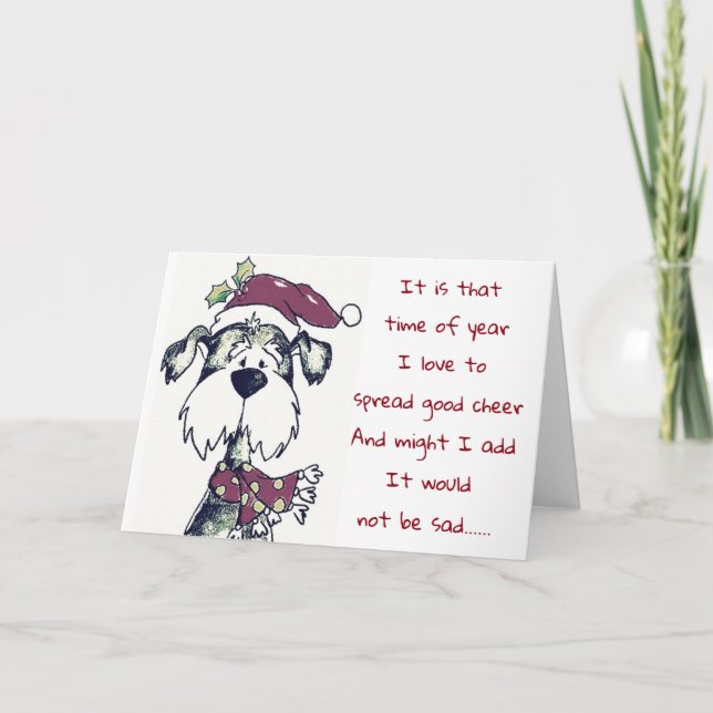 CARTÃO *CHEER* PARA O ÚLTIMO NATAL DE "TODO O ANO" (Frente)