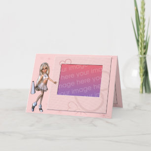 Cartão Cheerleader Photo Frame